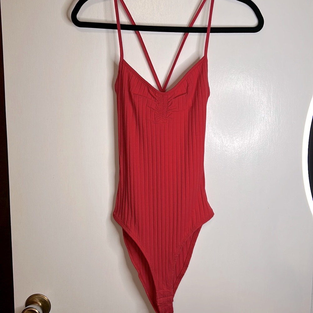 Zara Ribbed bodysuit Tank